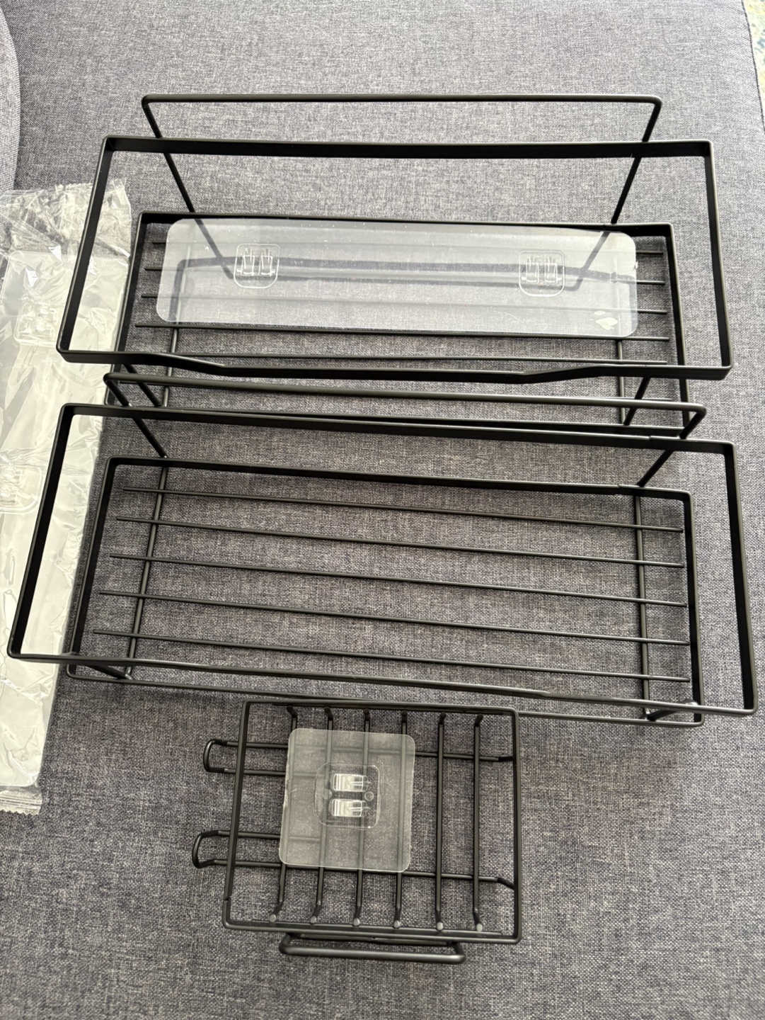 New Shower Caddy - 2 Shelves, 1 Soap Holder and 3 Adhesives - photo 4