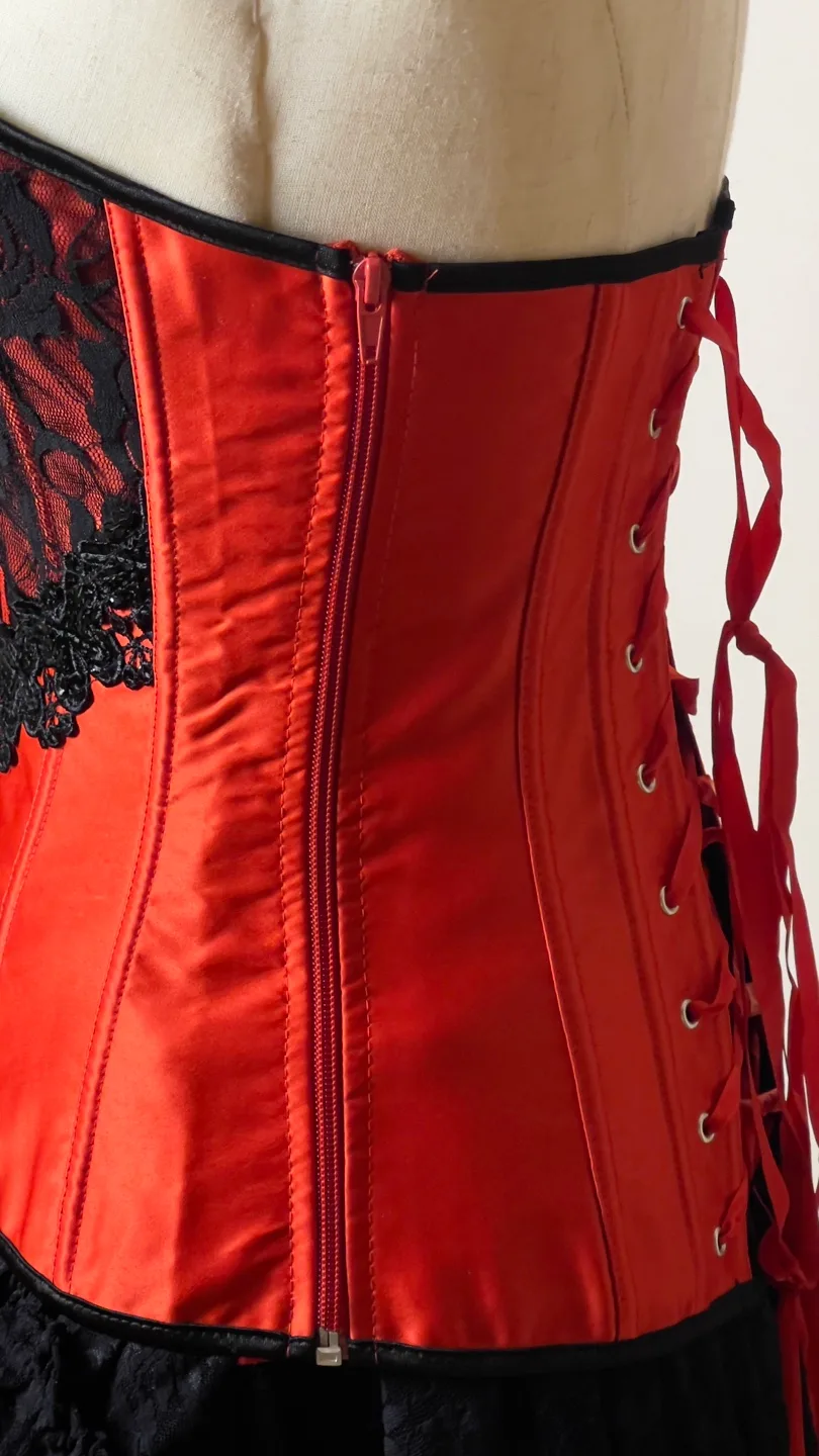 Red and Black Corset image indicator(4)