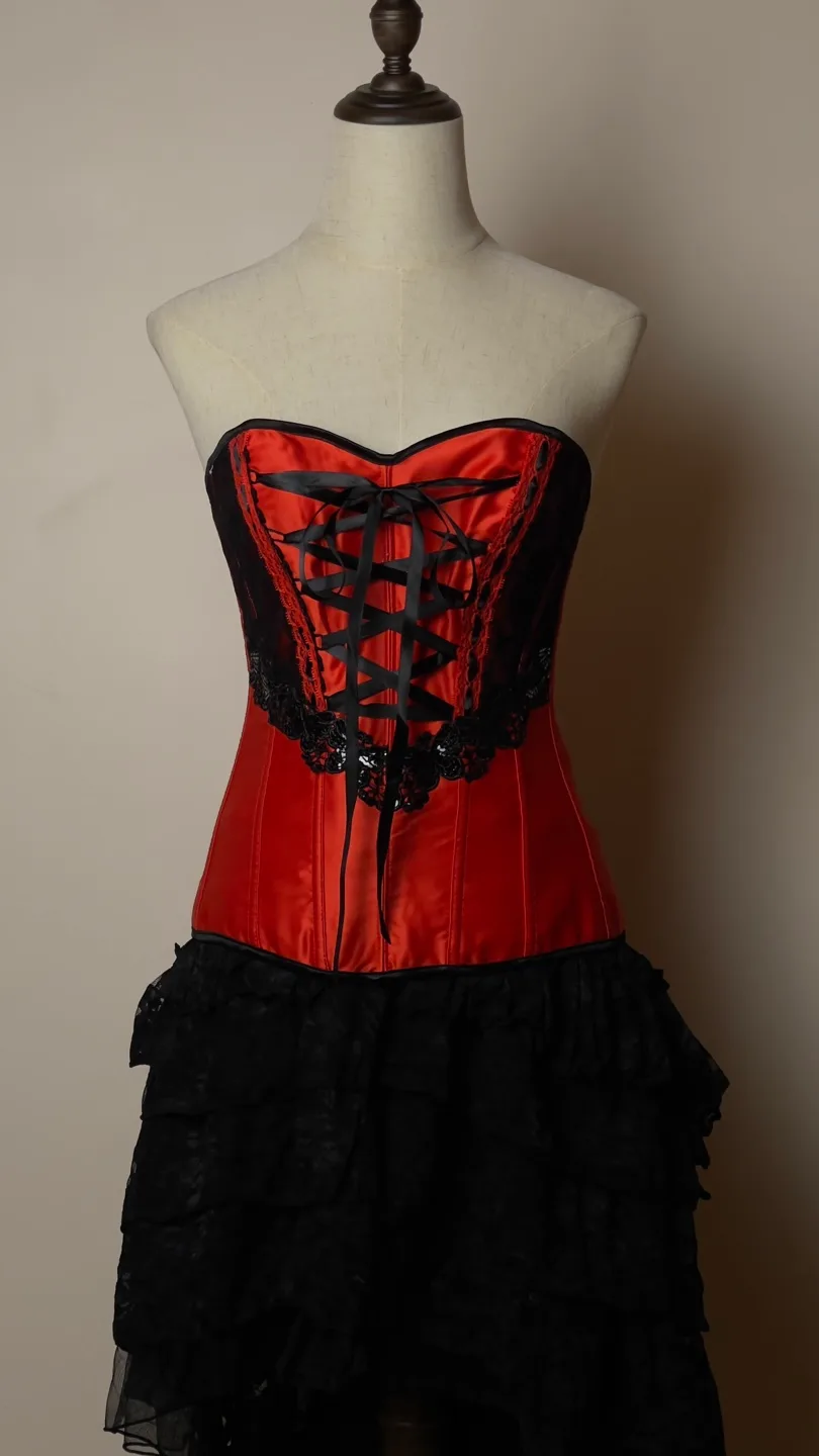 Red and Black Corset image indicator(2)