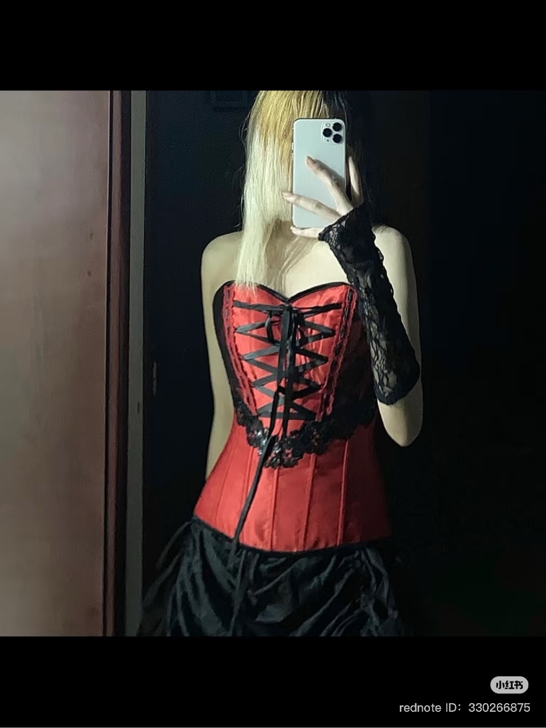 Red and Black Corset