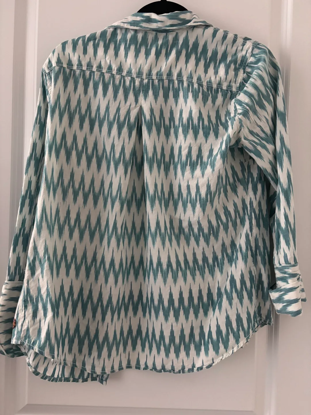 Hatley Women's Cotton Cindy Shirt - Zig Zag Ikat - Small image indicator(2)