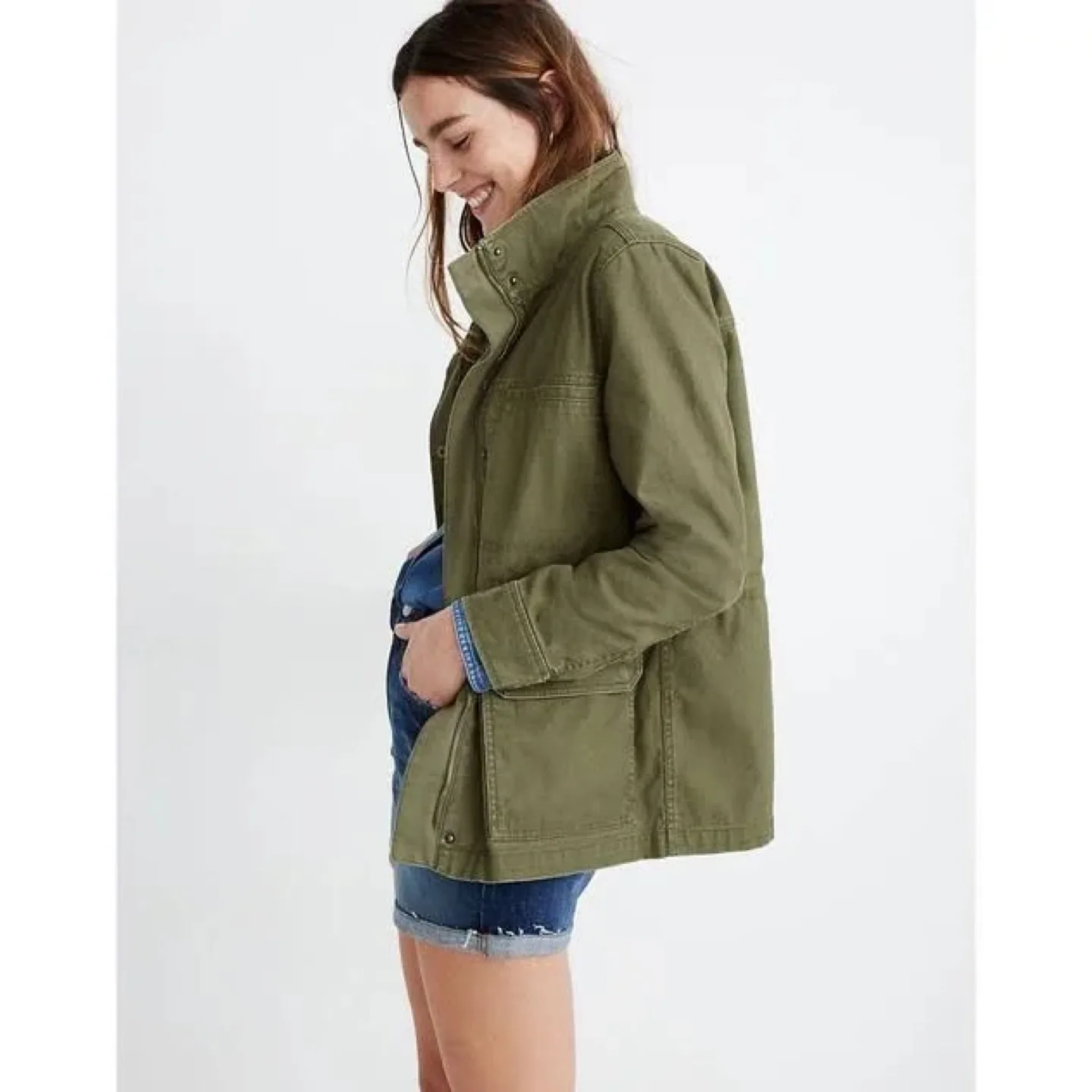 Madewell Utility Jacket - Olive Green image indicator(3)