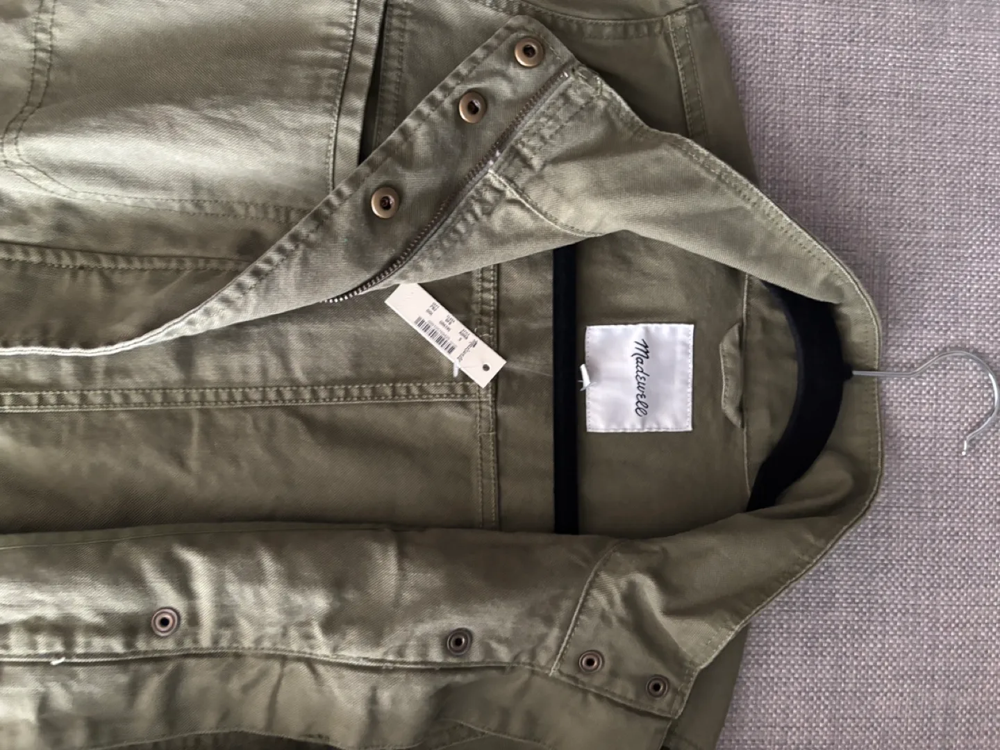 Madewell Utility Jacket - Olive Green image indicator(7)