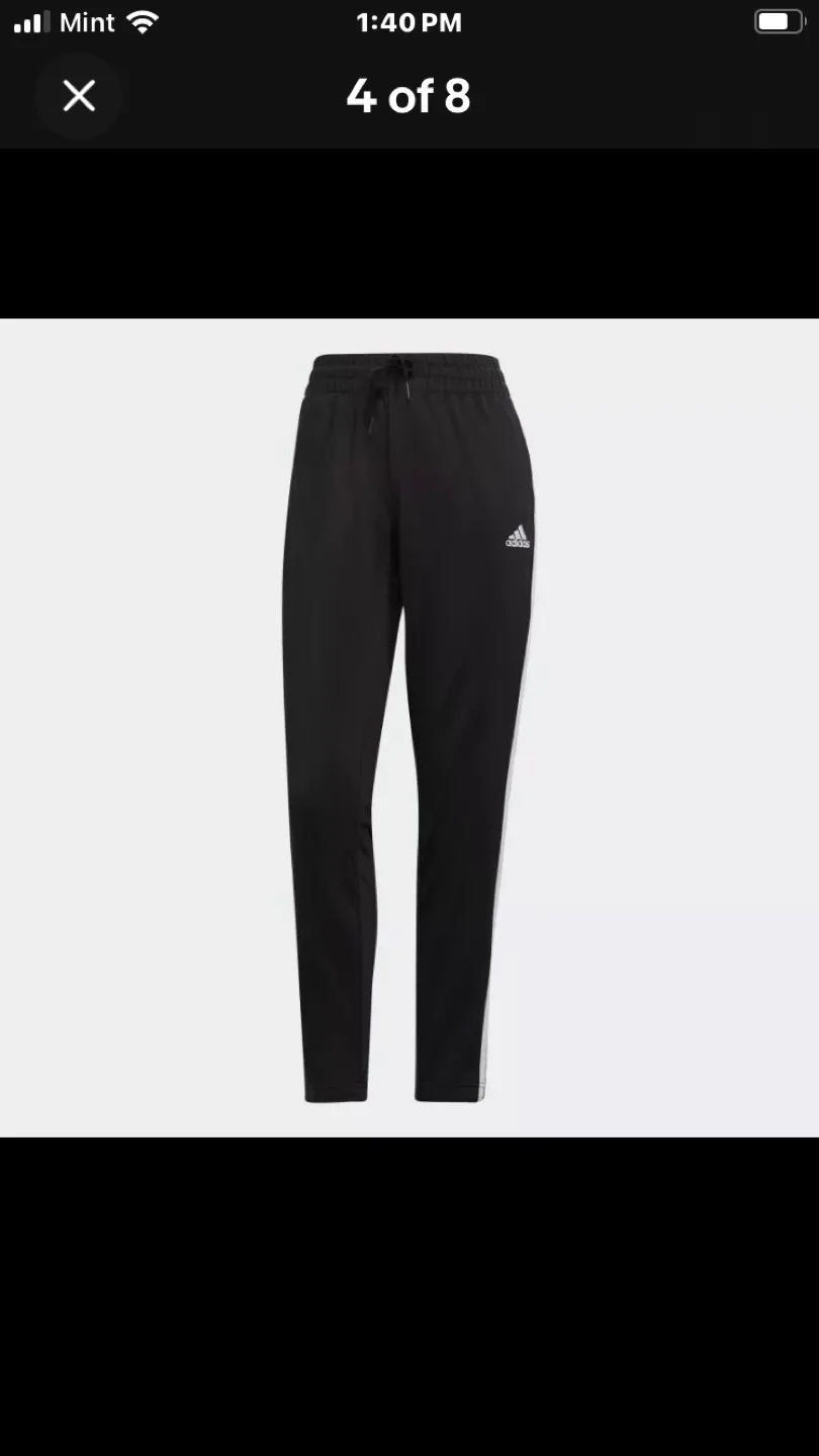 Brand New Adidas Essentials 3 stripe track suit  Size Large image indicator(8)