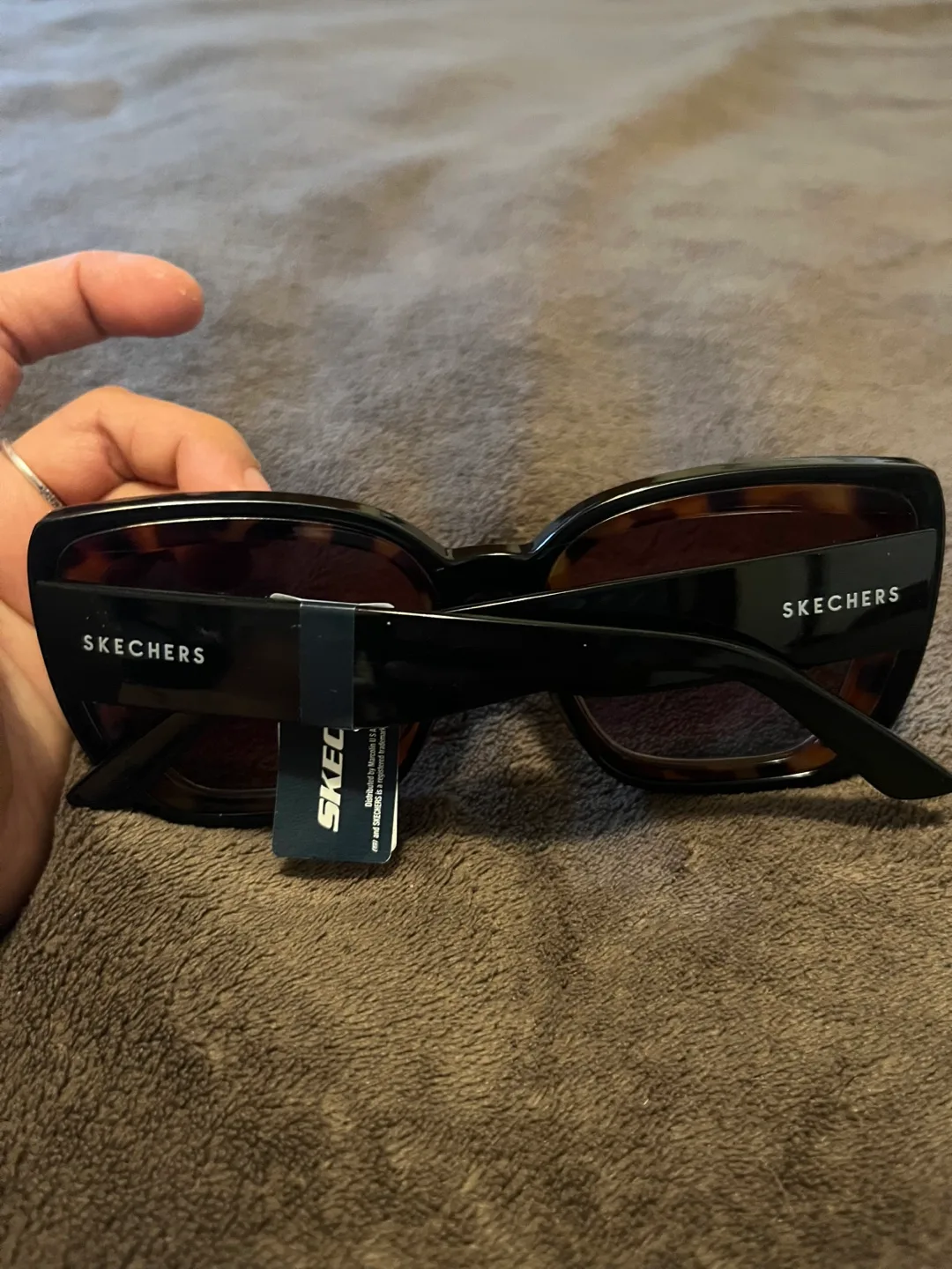 Skechers Square Sunglasses Brown Tortoise image indicator(5)