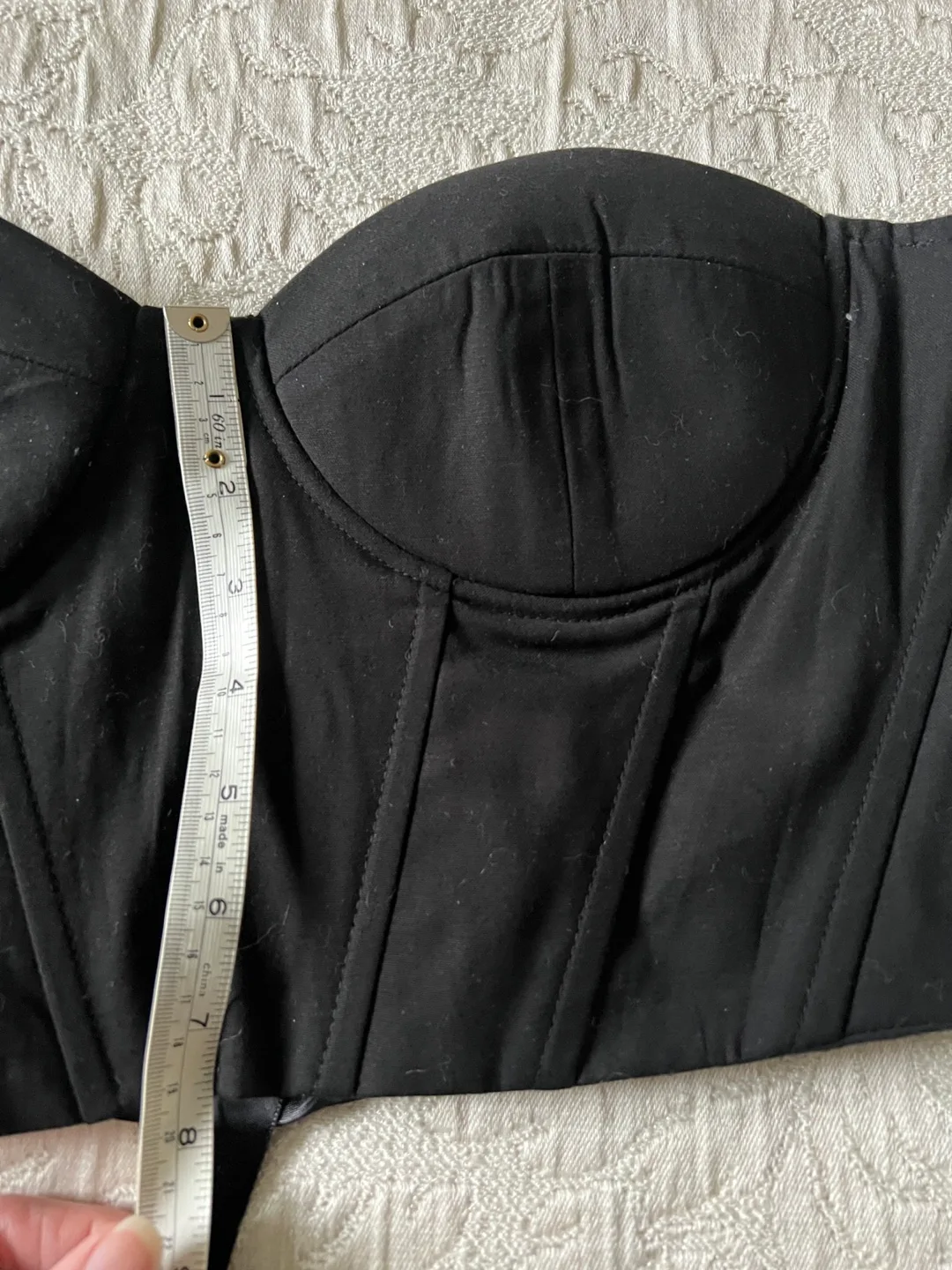 SHEIN Black Corset Top Size L image indicator(7)