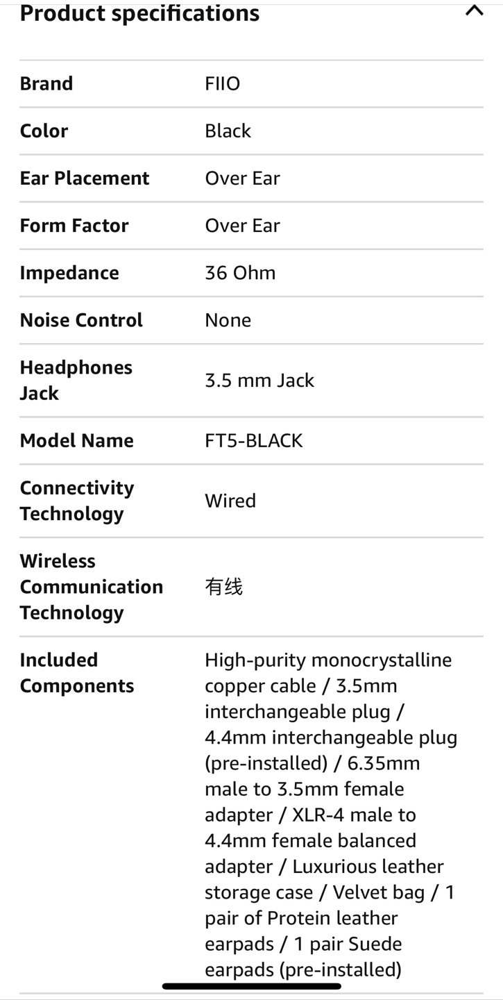 FiiO FH5S Headphones with Case - photo 5