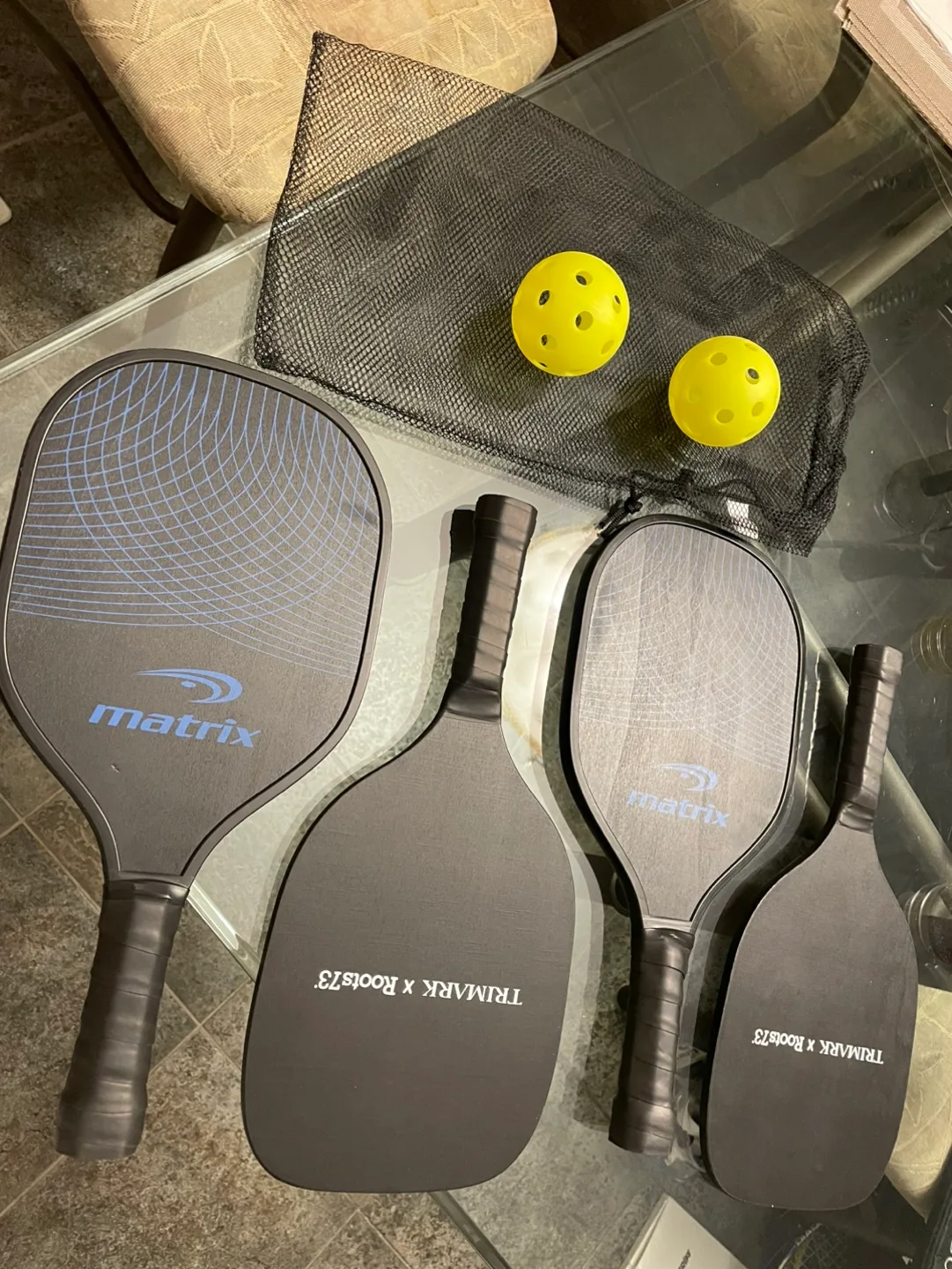 NEW Matrix/Trimark Beginner/Intermediate Wood Pickleball Paddles thumbnail