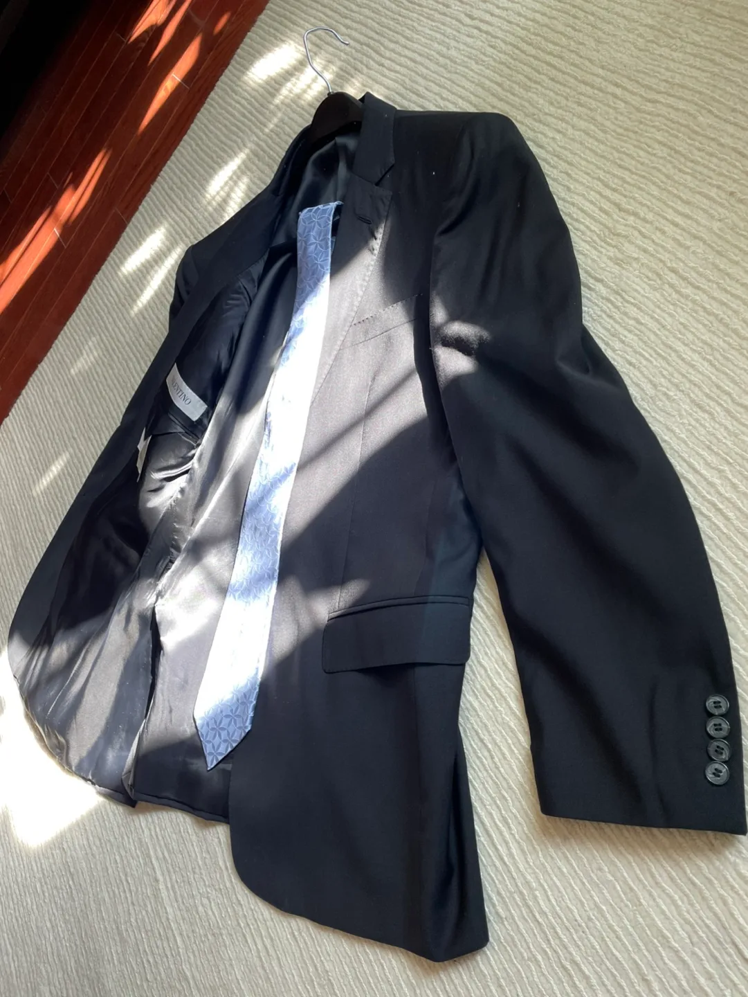 VALENTINO Single-breasted Wool Jacket w Tie thumbnail