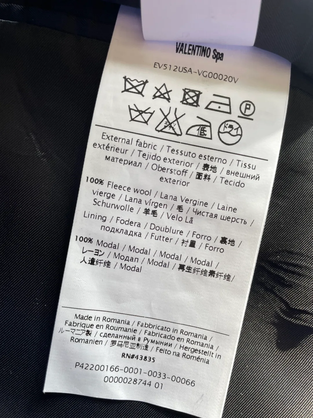 VALENTINO Single-breasted Wool Jacket w Tie image indicator(6)