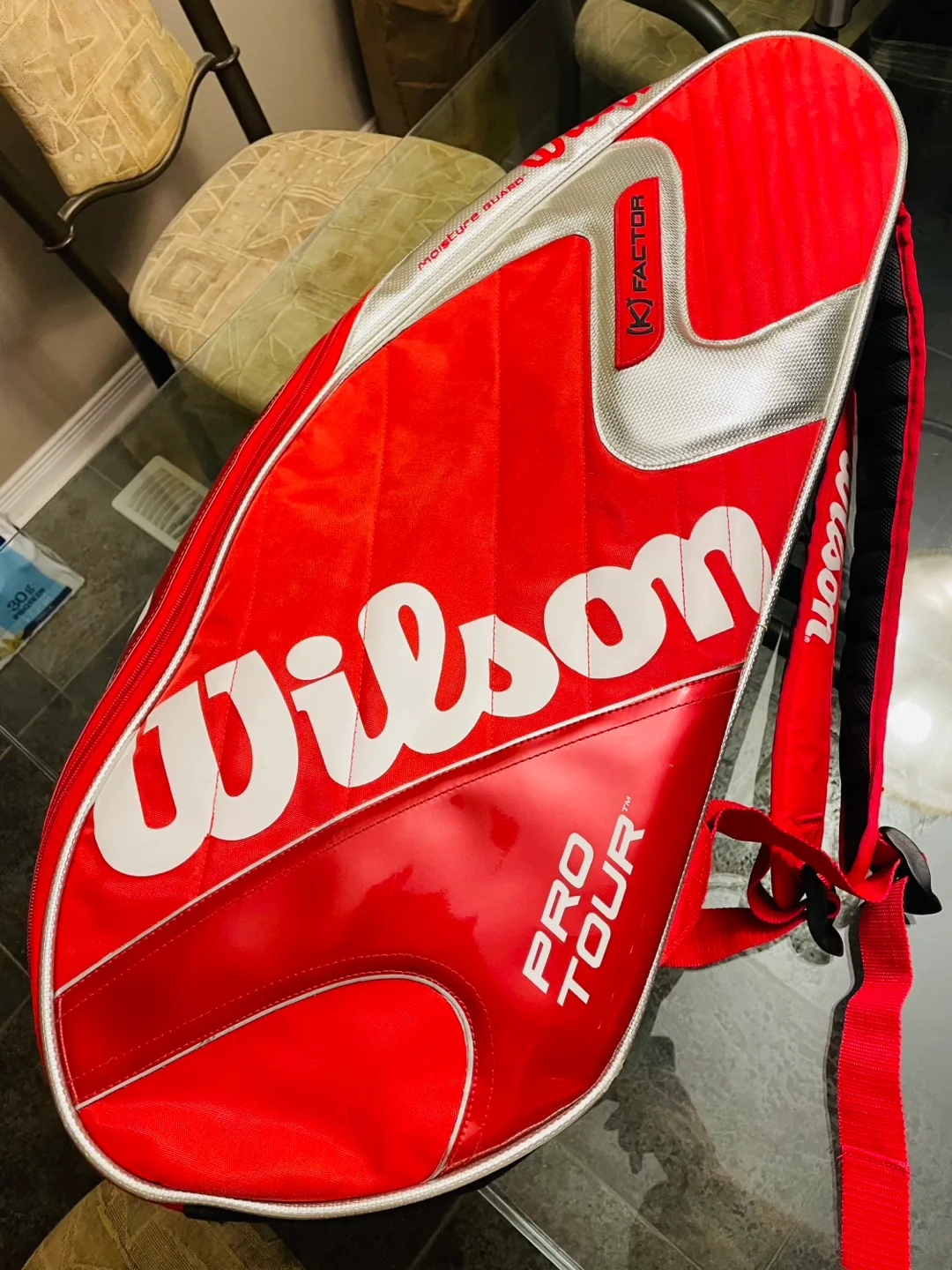 Wilson Pro Tour K Factor 6-Racket Tennis Bag image indicator(3)