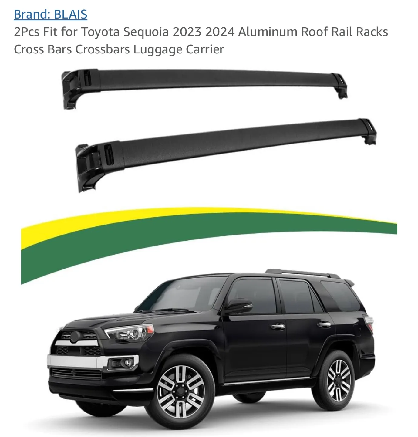 BLAIS 2023-2024 Toyota Sequoia Roof Rack Crossbars image indicator(4)