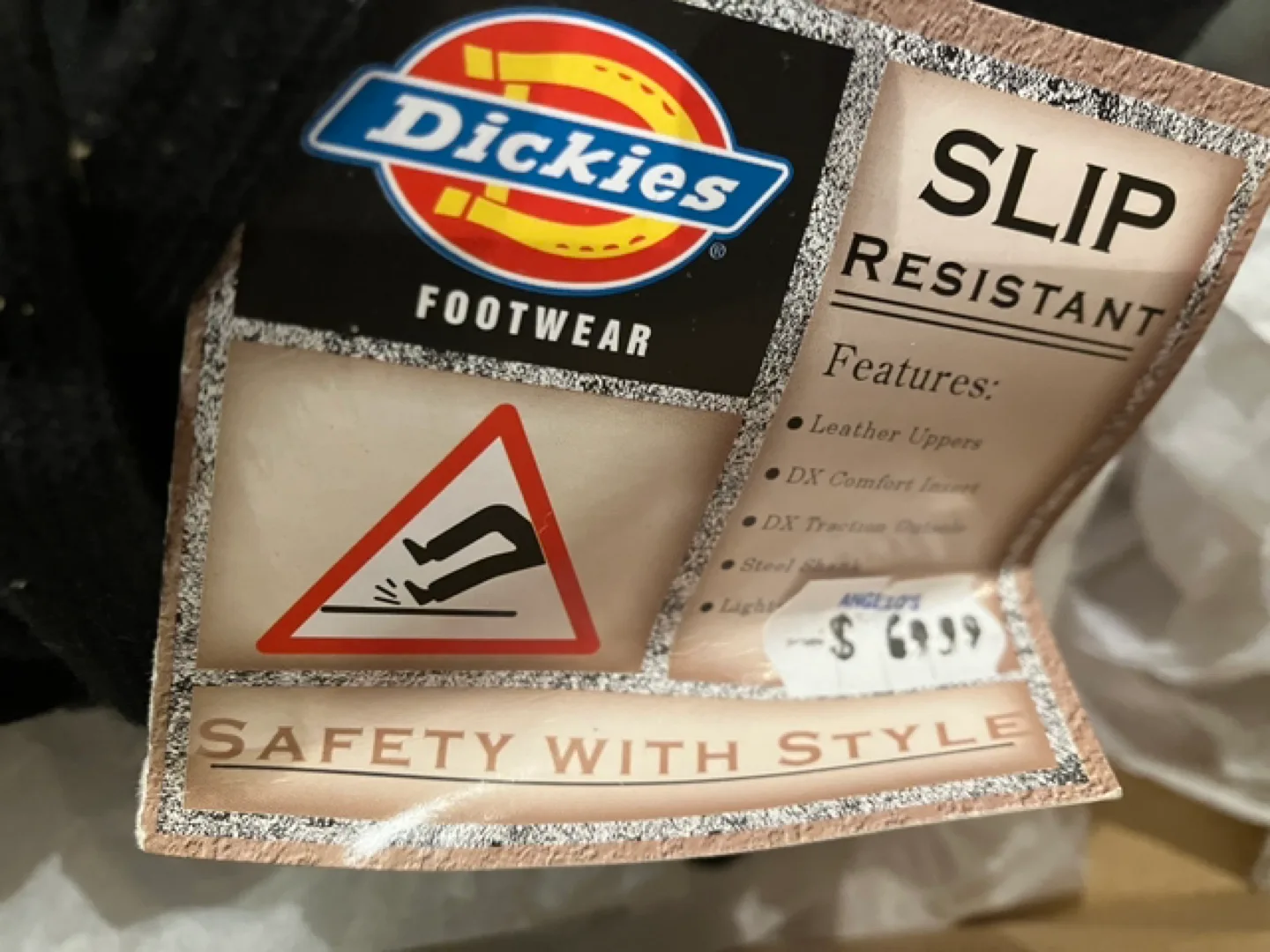 Dickies Men's Size 10 Black Slip Resistant Safety Shoes image indicator(2)