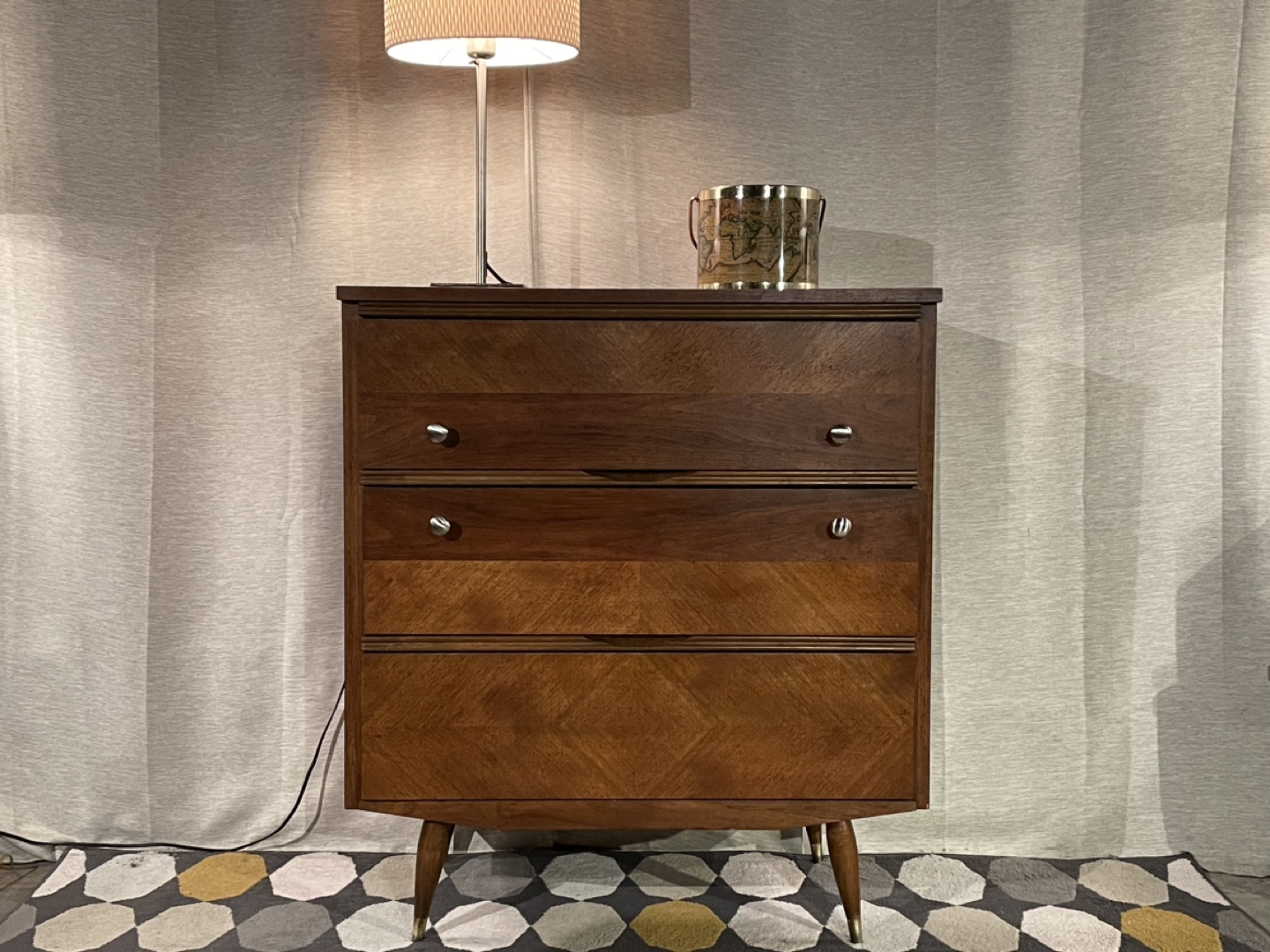 Mid-Century Modern Three-Drawer Dresser