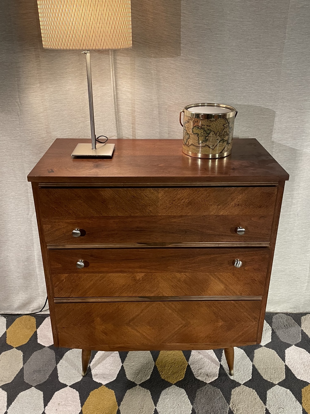 Mid-Century Modern Three-Drawer Dresser - photo 4