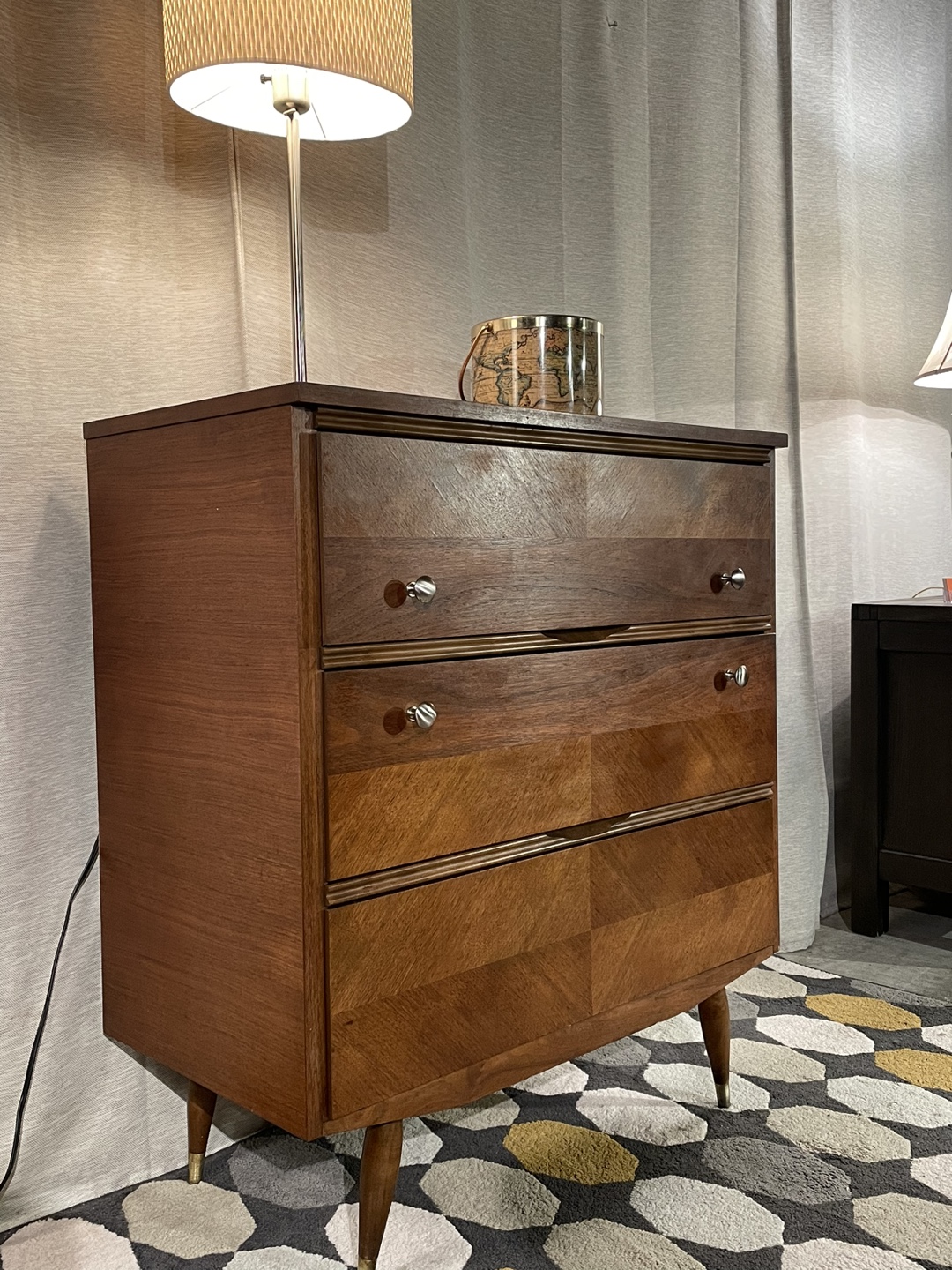 Mid-Century Modern Three-Drawer Dresser - photo 2