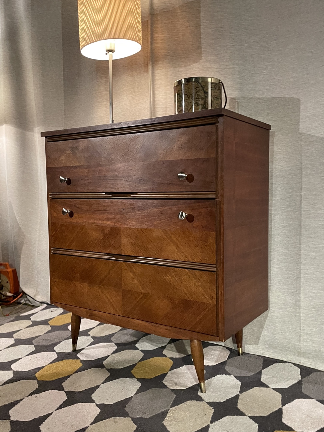 Mid-Century Modern Three-Drawer Dresser - photo 3