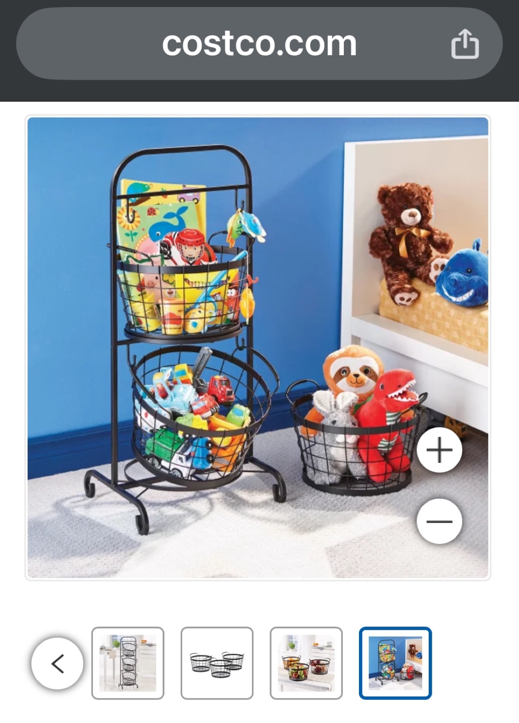 Mesa 3-Tier Wrought Iron Market Baskets - photo 4