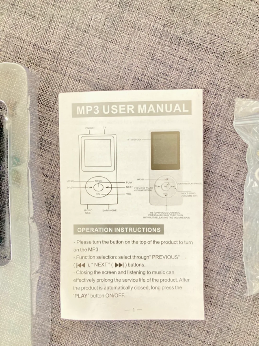 Mini MP3 Music Player with Earbuds image indicator(5)