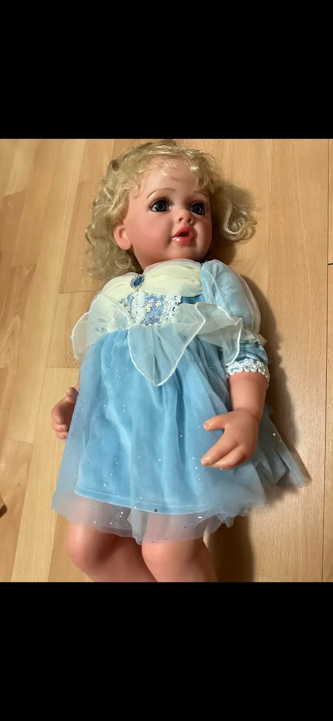 Reborn Baby Doll in Blue Dress image indicator(3)