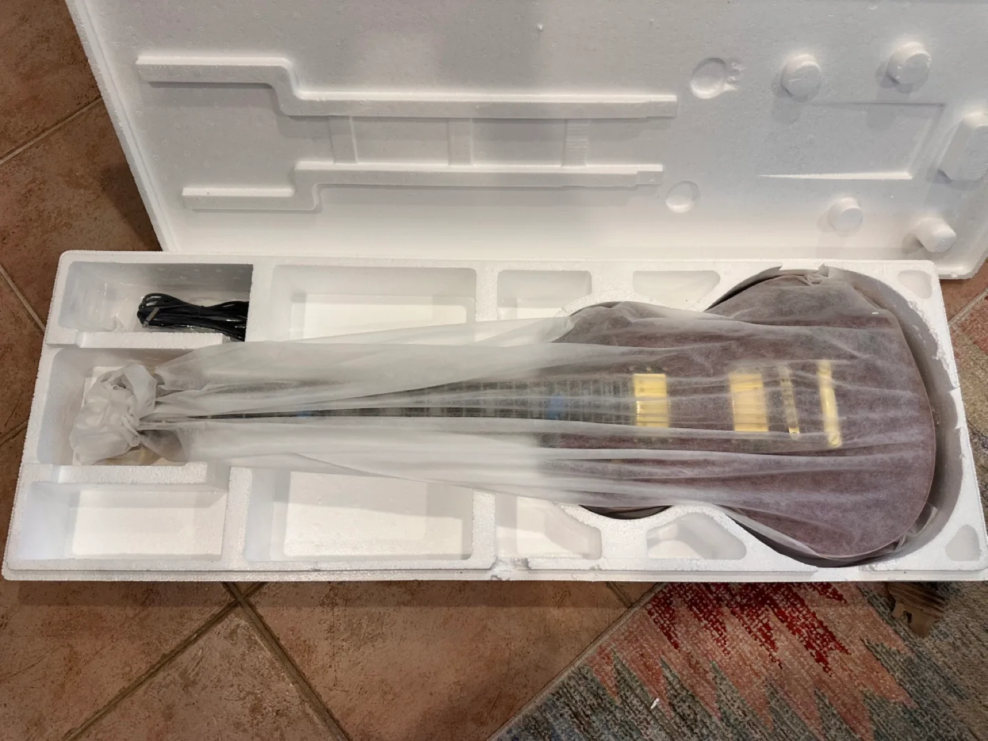 Brand New LeoJaymz Electric Guitar in Claret Flame image indicator(6)