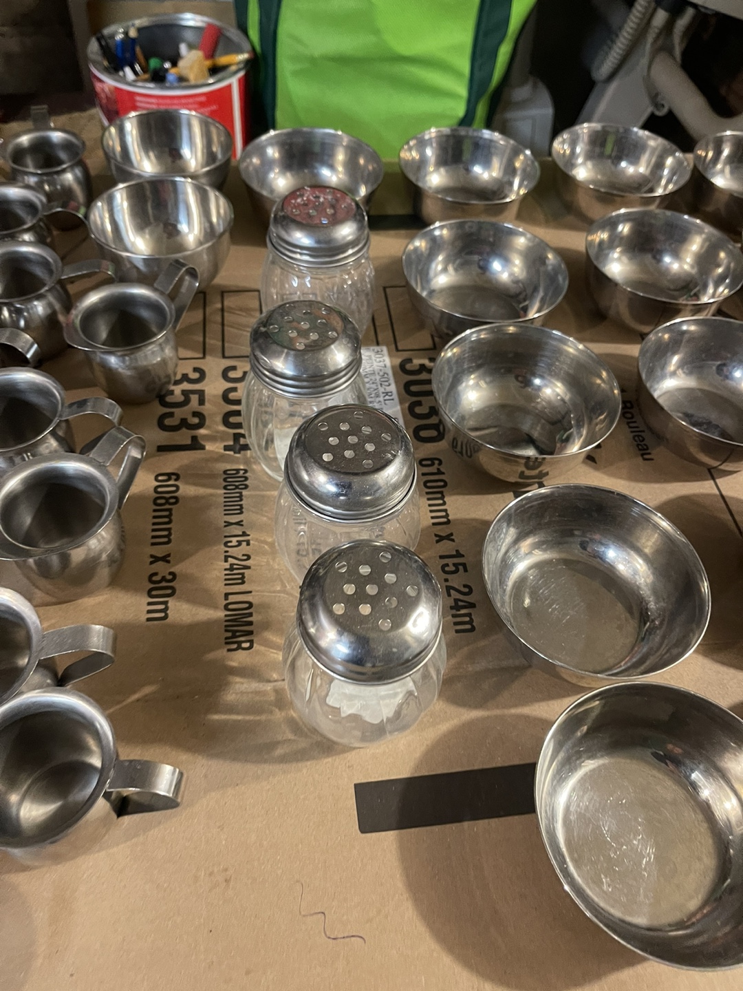 Bulk Lot of Stainless Steel Creamers and Bowls - photo 5