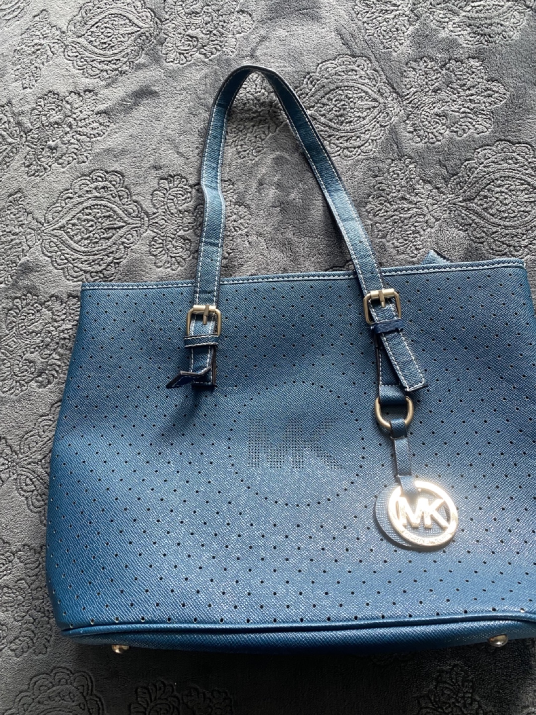 Michael Kors Blue Tote Bag