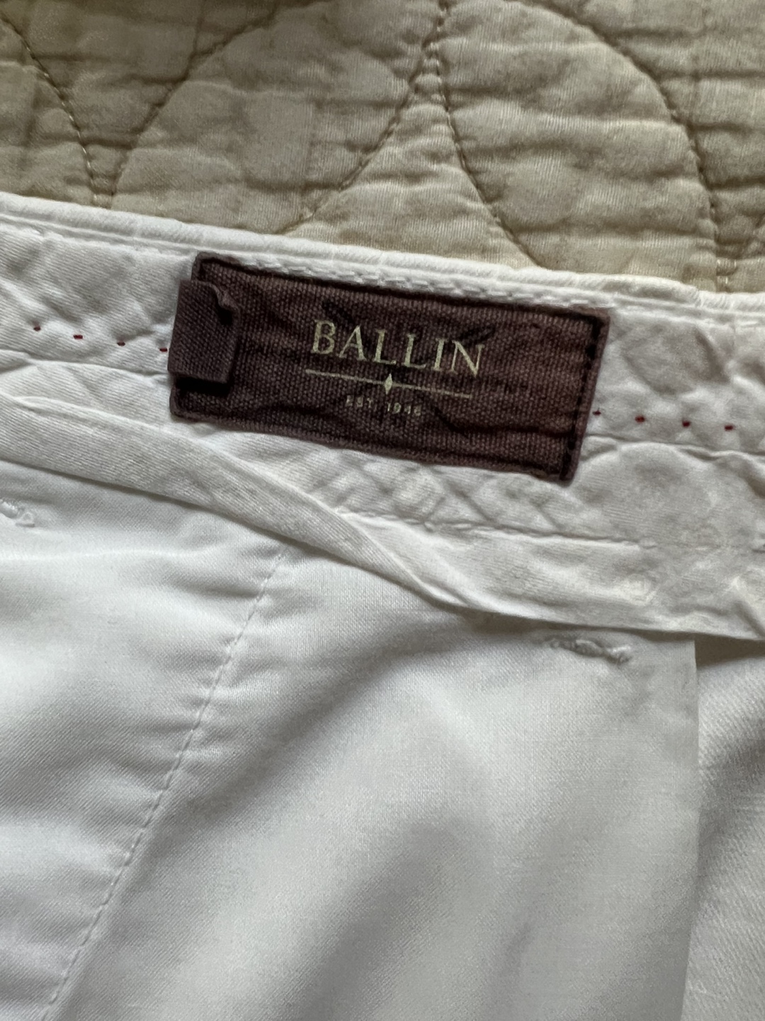 Ballin Men's White Shorts, Size 34 - photo 3