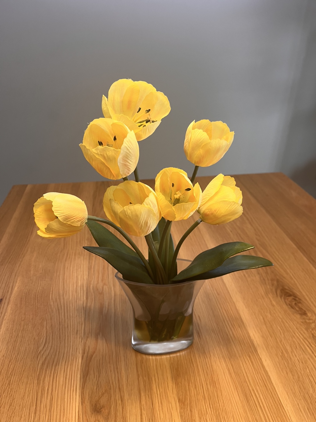Artificial Yellow Tulip Arrangement