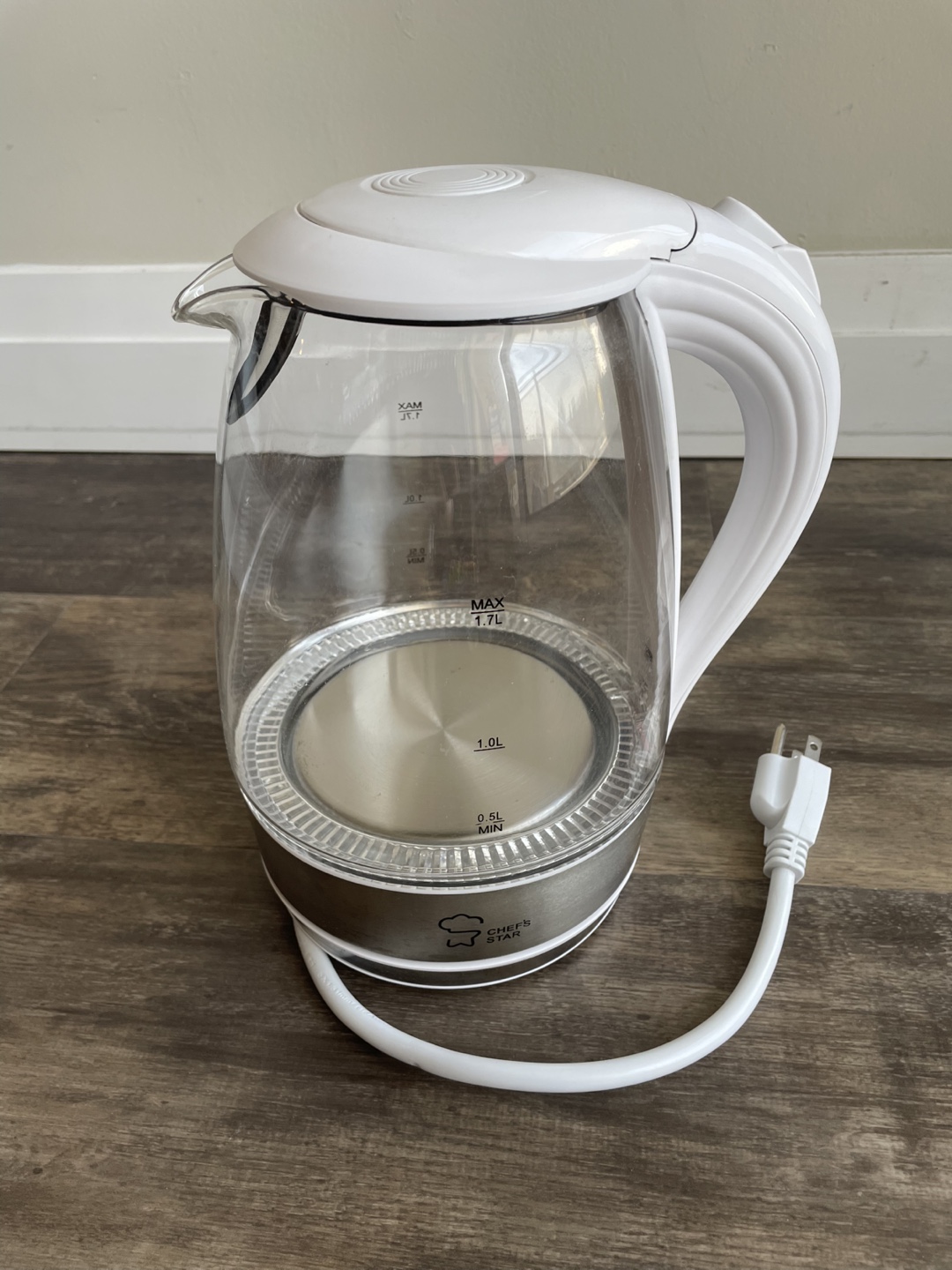 Chef's Star Glass Electric Kettle