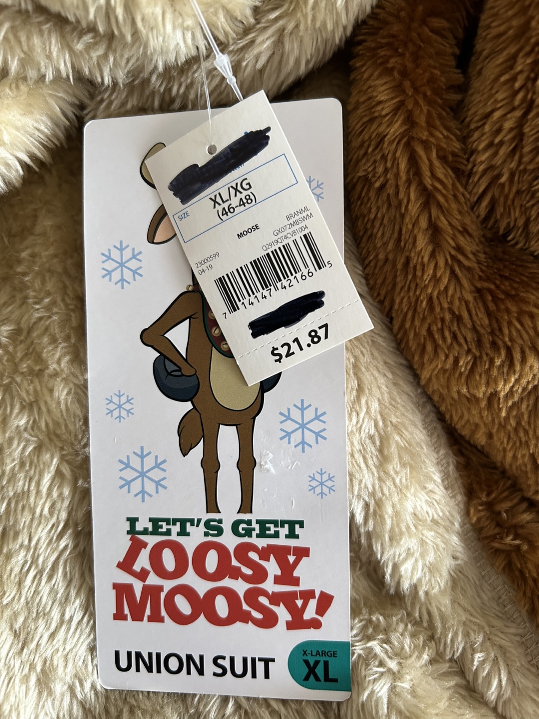 Adult X-Large Moose Union Onesie - photo 2