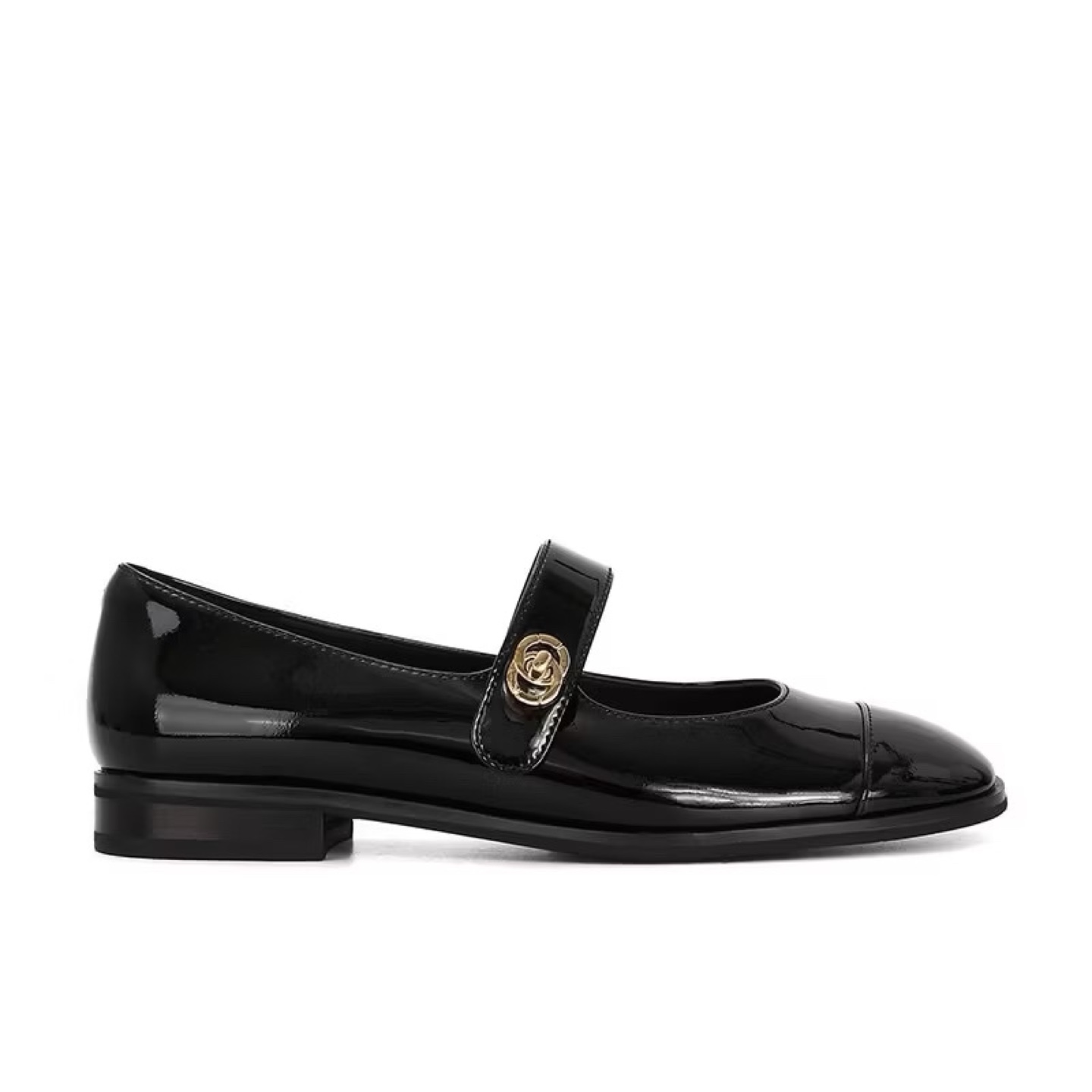 Black Patent Leather Mary Jane Shoes - photo 3