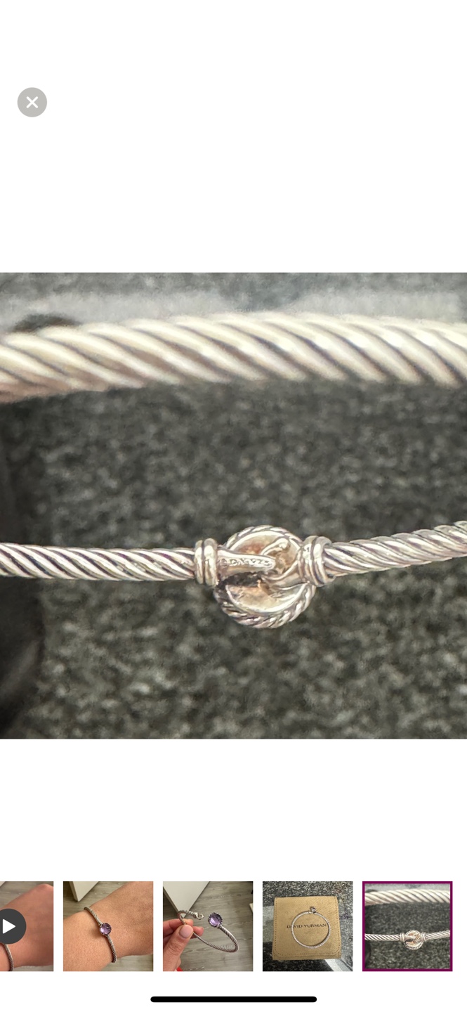 David Yurman Amethyst Cable Collectibles Bracelet - photo 5