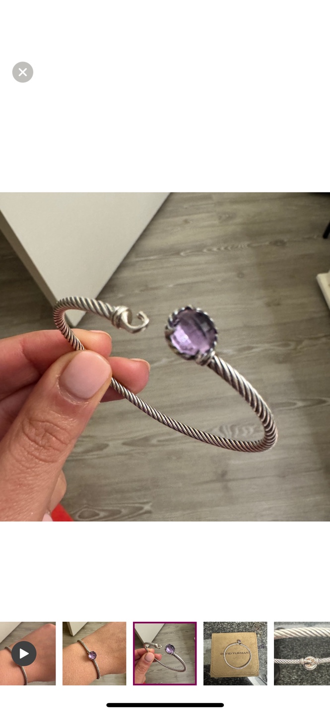 David Yurman Amethyst Cable Collectibles Bracelet - photo 3