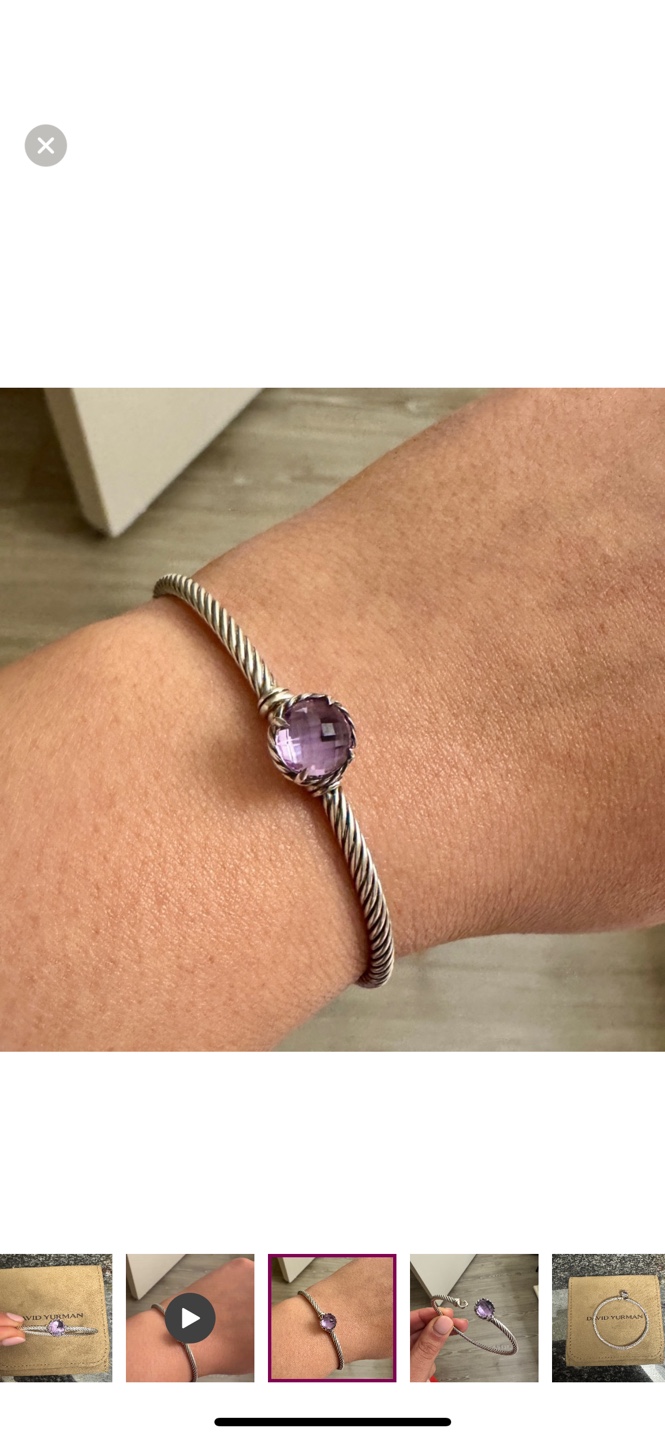 David Yurman Amethyst Cable Collectibles Bracelet - photo 2