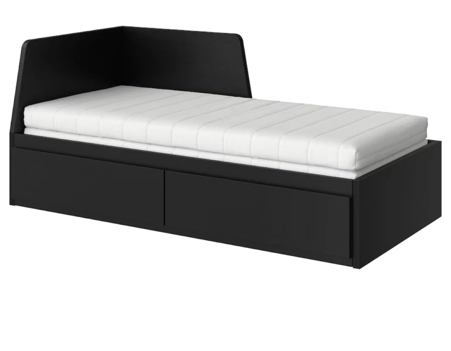 IKEA FLEKKE Day Bed with 2 Drawers - Black-Brown image indicator(5)