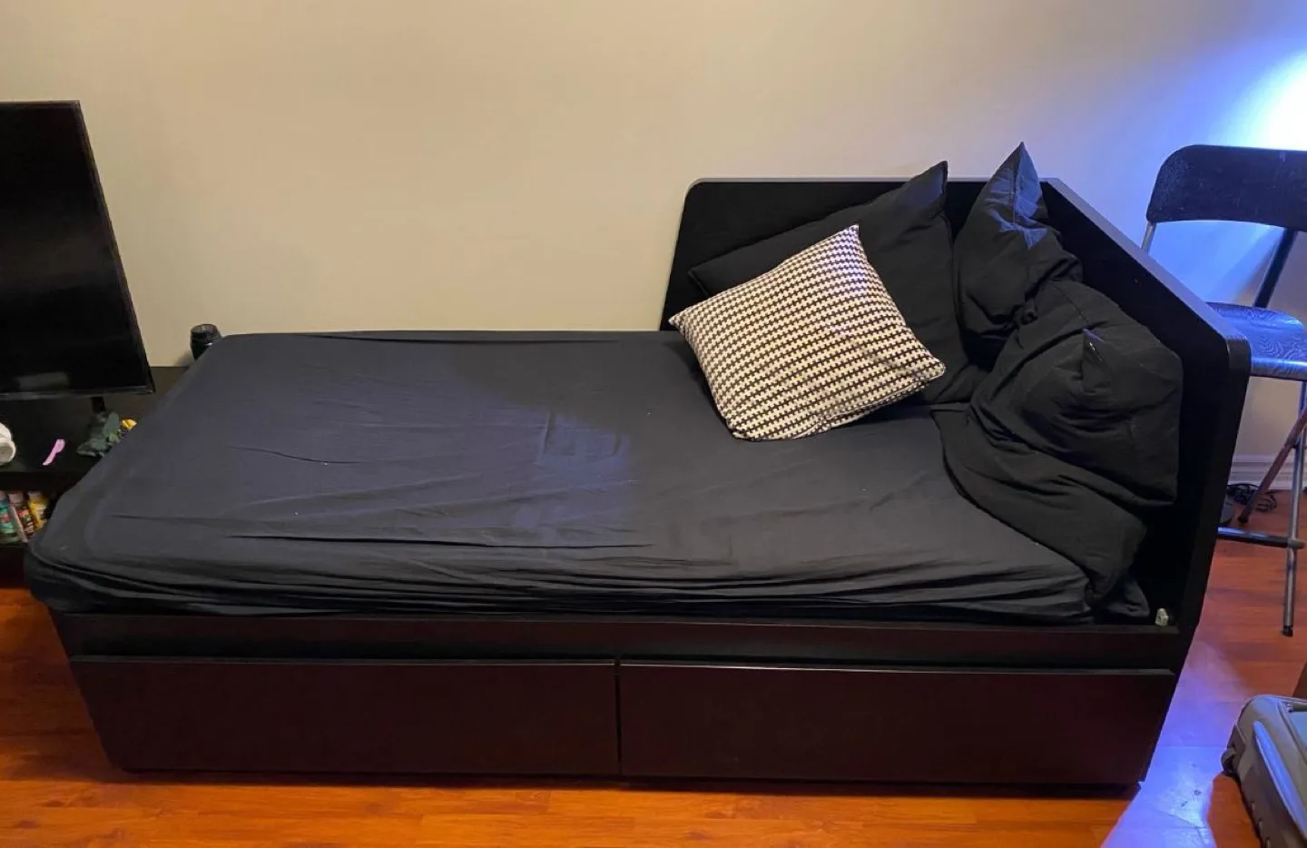 IKEA FLEKKE Day Bed with 2 Drawers - Black-Brown image indicator(2)