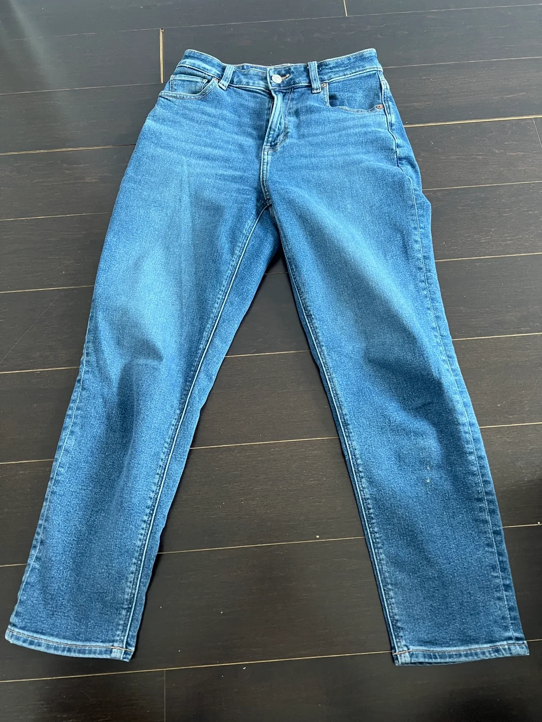 American Eagle Women's stretch mom Jeans - Size 0 Short image indicator(2)