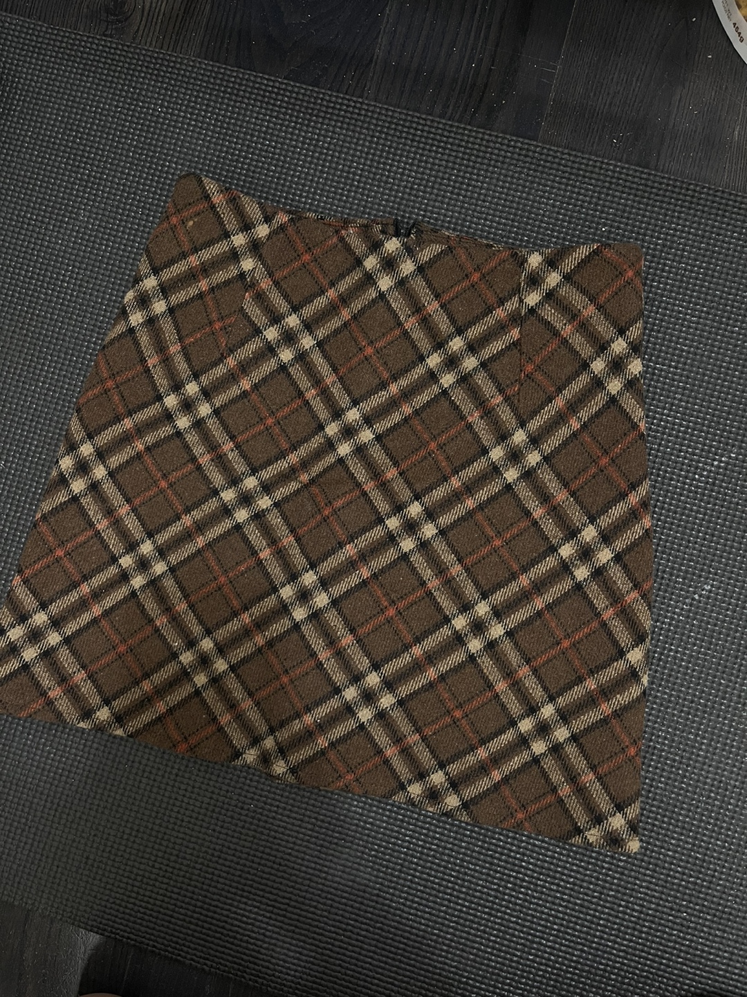 Three Mini Skirts Bundle: Plaid, Black, and Olive Green