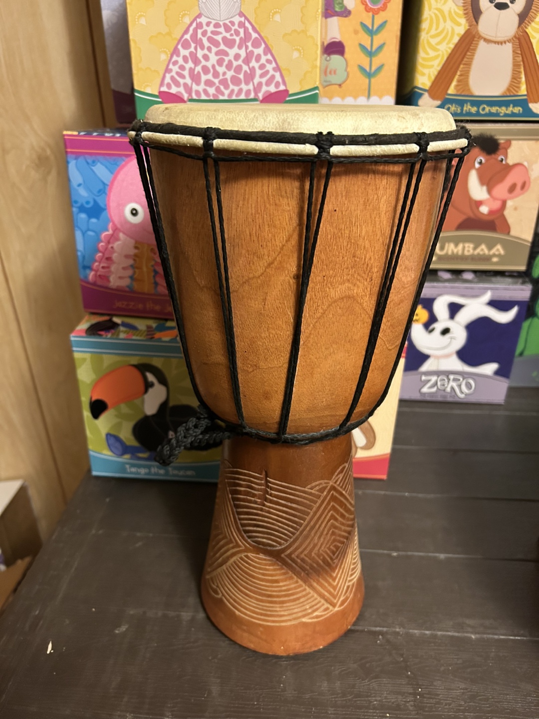 Small Wooden Bongo Drum
