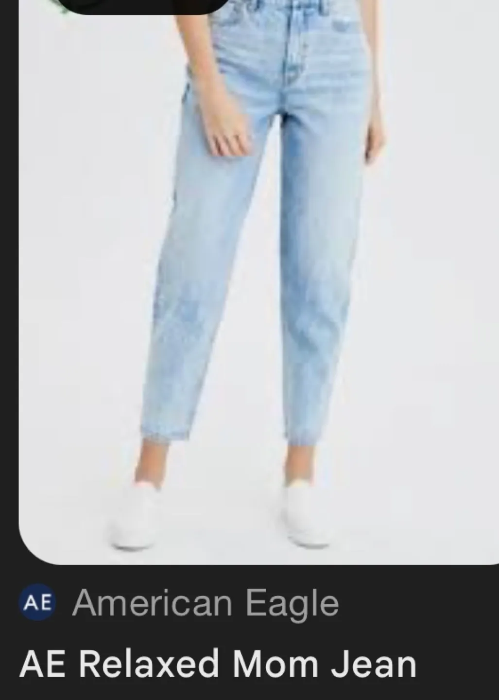 American Eagle Women's Light Wash Mom Jeans - Size 2 Short image indicator(6)