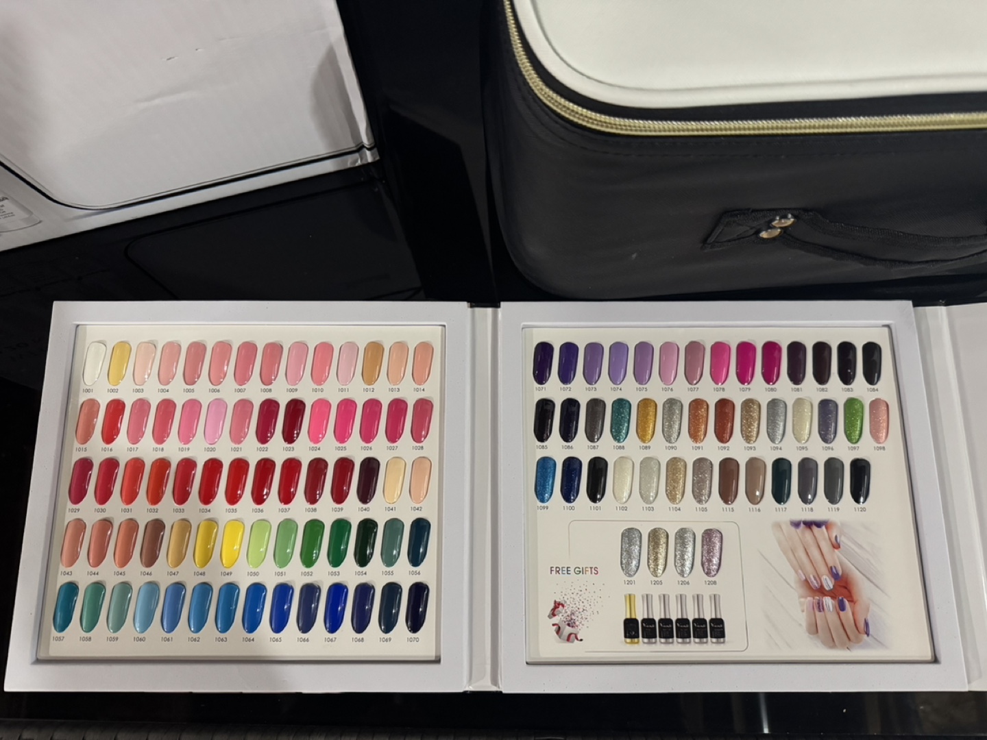 120-Piece VENALISA Gel Nail Polish Kit with Case & Display Book - photo 5
