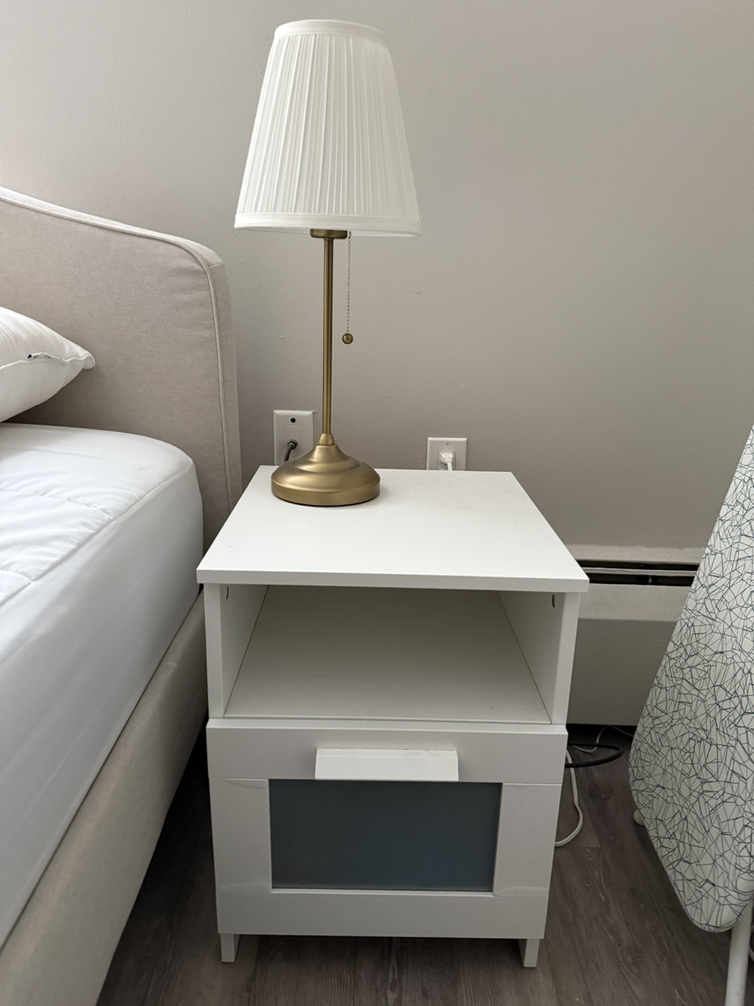 IKEA BRIMNES Nightstand with Drawer - photo 2