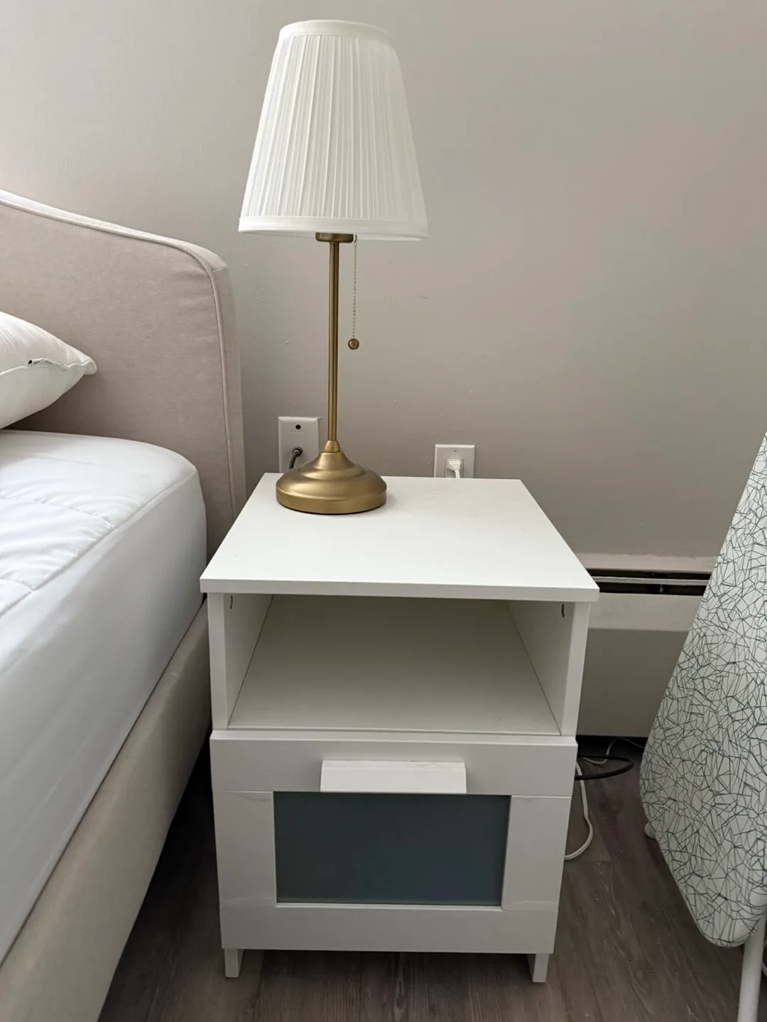 IKEA BRIMNES Nightstand with Drawer image indicator(2)