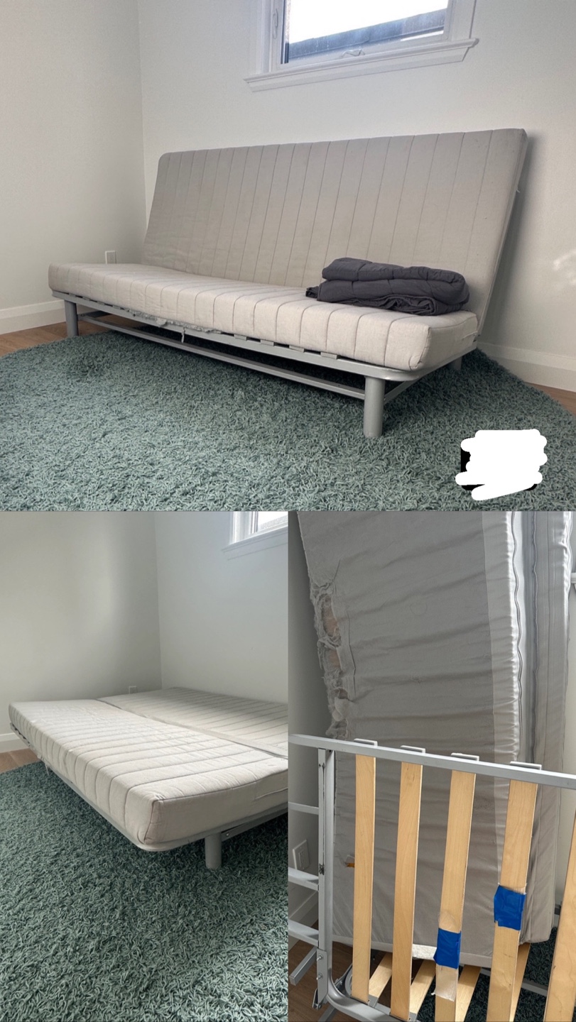 IKEA Sofa Bed - Light Grey