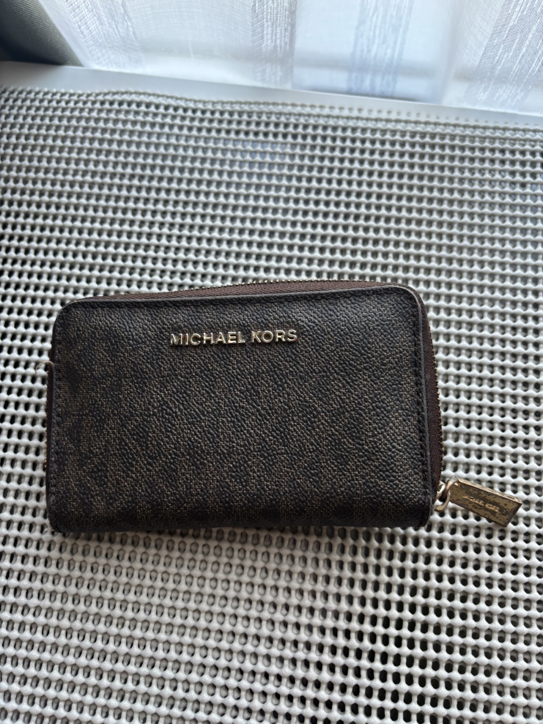 Michael Kors Brown Zip-Around Wallet