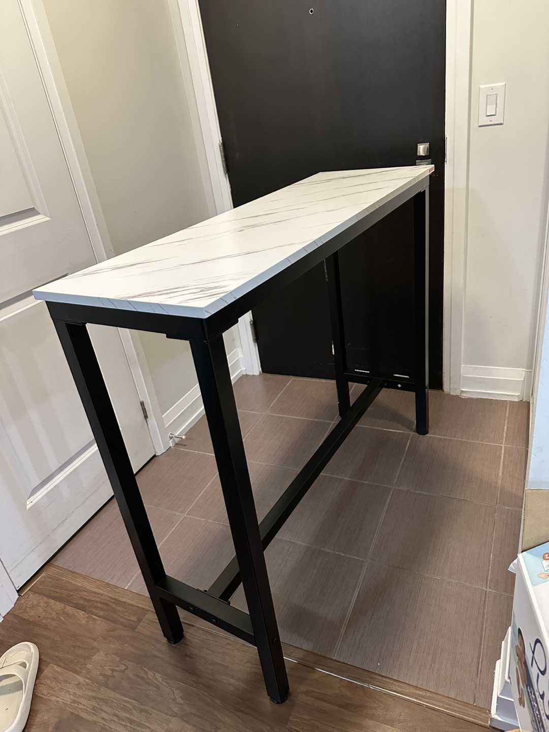 Modern Marble-Top Bar Table