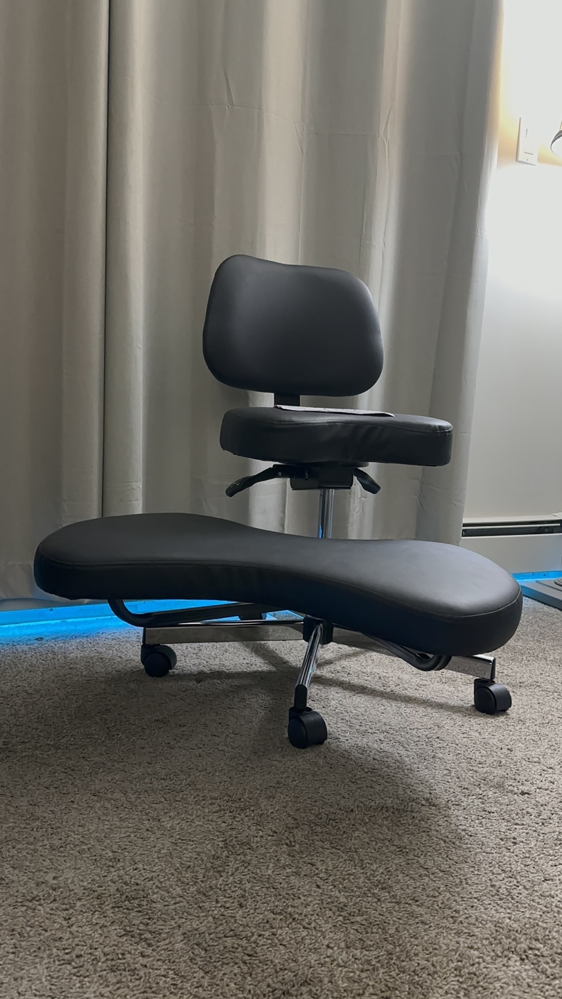Brand new Tcowoy Ergonomic Meditation Chair, installed today.