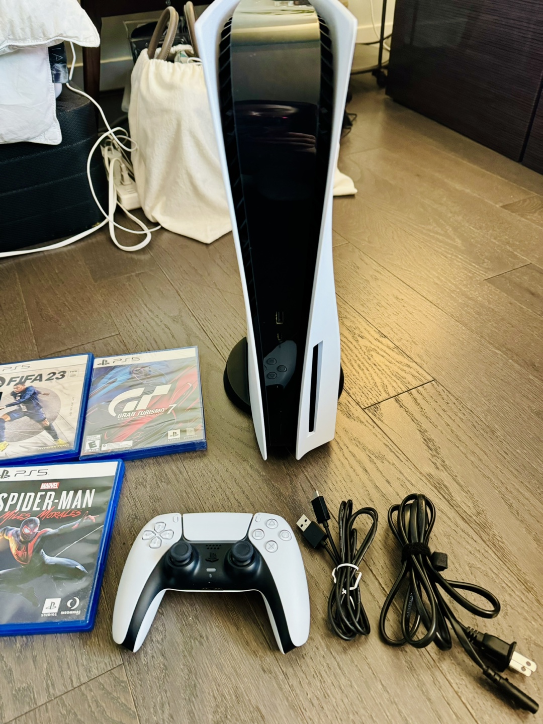 PS5 Console with 5 Games and Accessories