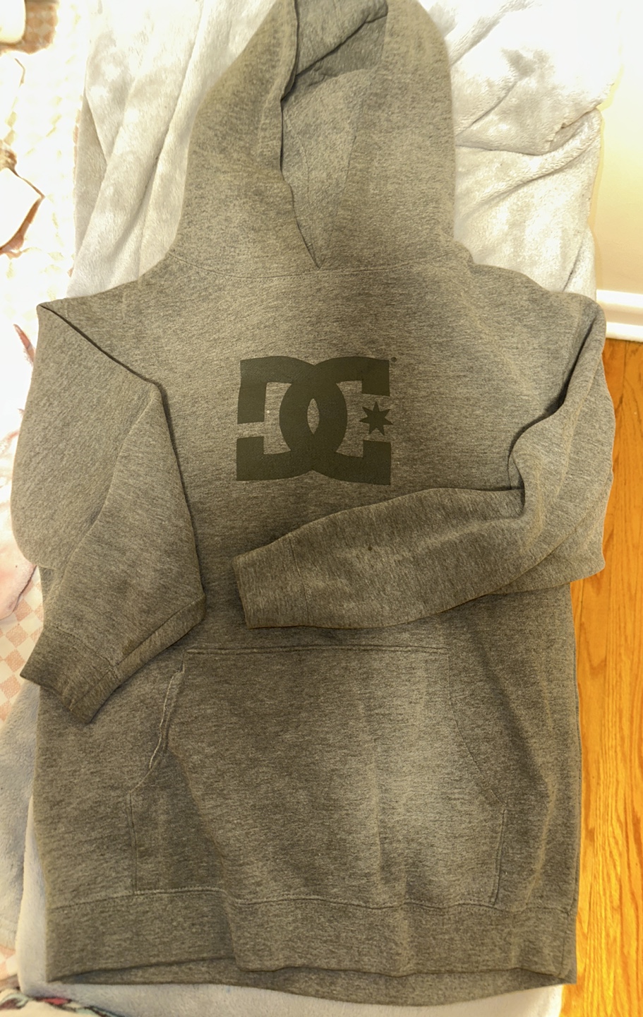 DC Grey Hoodie Size Large
